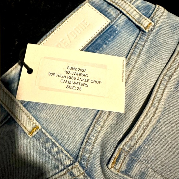 🔥 NWT- Women’s 90’s High Rise Ankle Crop Calm Waters!😍 Size 25‼️ - Picture 2 of 4